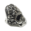 Diabolos Silver Skull Ring | Sterling Silver Multi Skull Mens Ring-Ring-AJT Jewellery 