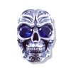 Filigree Anatomical Skull Ring | Sterling Silver Baroque Mens Skull Ring-Ring-AJT Jewellery 