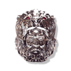 Silver Diamond Hercules Ring | Sterling Silver Mens Greek Mythology Ring with Diamonds-Ring-AJT Jewellery 