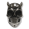 Horned Beast Skull Ring | Sterling Silver Demon Horned Skull Ring-Ring-AJT Jewellery 