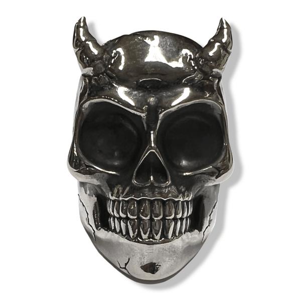 Horned Beast Skull Ring-Ring-AJT Jewellery 