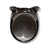 Horned Beast Skull Ring | Sterling Silver Demon Horned Skull Ring-Ring-AJT Jewellery 