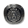 Large Silver Lion Signet Ring | Sterling Silver Mens Lion Signet Ring-Ring-AJT Jewellery 