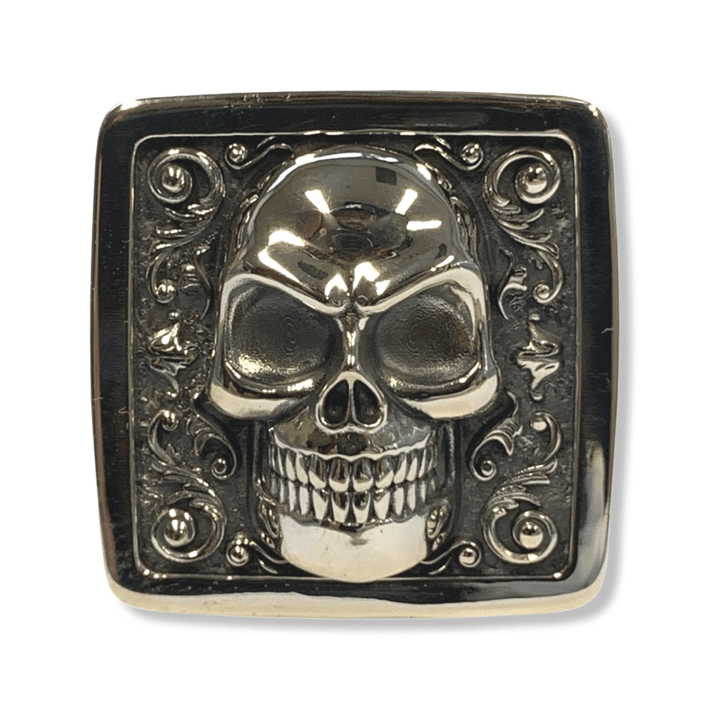 Large Skull Signet Ring-Ring-AJT Jewellery 