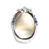 Lion King Mufasa Silver Ring | Sterling Silver Mens Lion Ring with Ruby Eyes-Ring-AJT Jewellery 