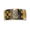 Masonic Freemason Ring | Solid Gold and Sterling Silver Square and Compass Ring-Ring-AJT Jewellery 