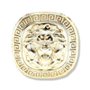 Mens Gold Lion Pinky Ring | Solid 9ct Gold Mens Lion Head Pinky Ring-Ring-AJT Jewellery 