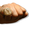 Mens Gold Lion Pinky Ring | Solid 9ct Gold Mens Lion Head Pinky Ring-Ring-AJT Jewellery 
