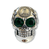Money Beast Skull Ring | Sterling Silver Mens Dollar Sign Skull Ring-Ring-AJT Jewellery 