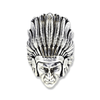 Native American Indian Large Ring | Sterling Silver Oversized Mens Heritage Ring-Ring-AJT Jewellery 