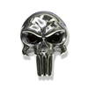 Punisher Skull Ring Sterling Silver | Mens Marvel Skull Ring-Ring-AJT Jewellery 