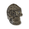 Regal Diamond Skull Ring | Sterling Silver Mens Skull Ring with Diamonds-Ring-AJT Jewellery 