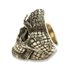 Reptilia Silver Skull Ring | Sterling Silver Mens Serpent Skull Ring-Ring-AJT Jewellery 