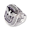 Roman Engraved Signet Ring | Sterling Silver SPQR Mens Roman Ring-Ring-AJT Jewellery 