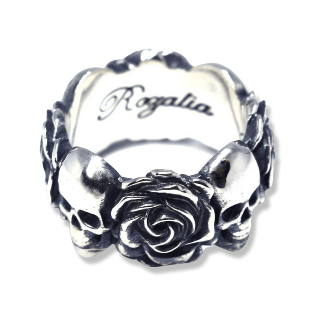 Rozalia Rose Skull Ring-Ring-AJT Jewellery 