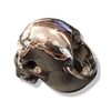Silver Anatomical Skull Ring | Sterling Silver Realistic Mens Skull Ring-Ring-AJT Jewellery 
