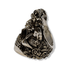 Silver Caesar Roman Skull Ring | Sterling Silver Roman Empire SPQR Ring-Ring-AJT Jewellery 