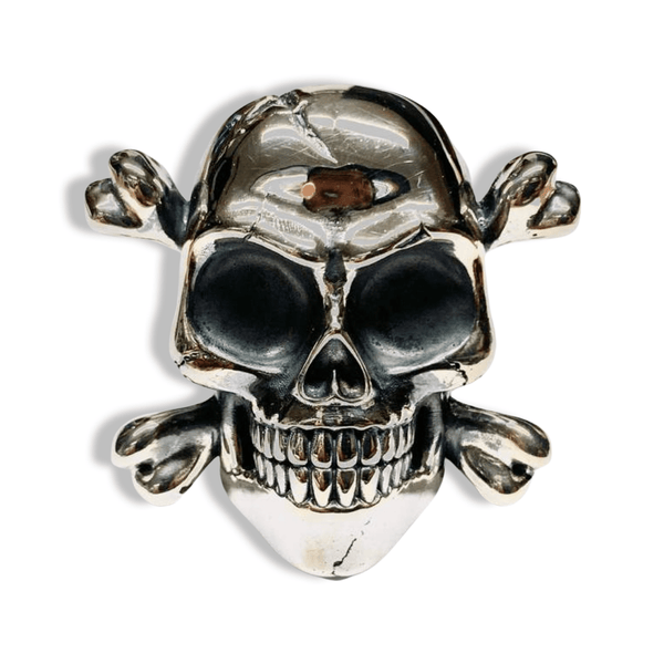 Skull Crossbones Skull Ring-Ring-AJT Jewellery 