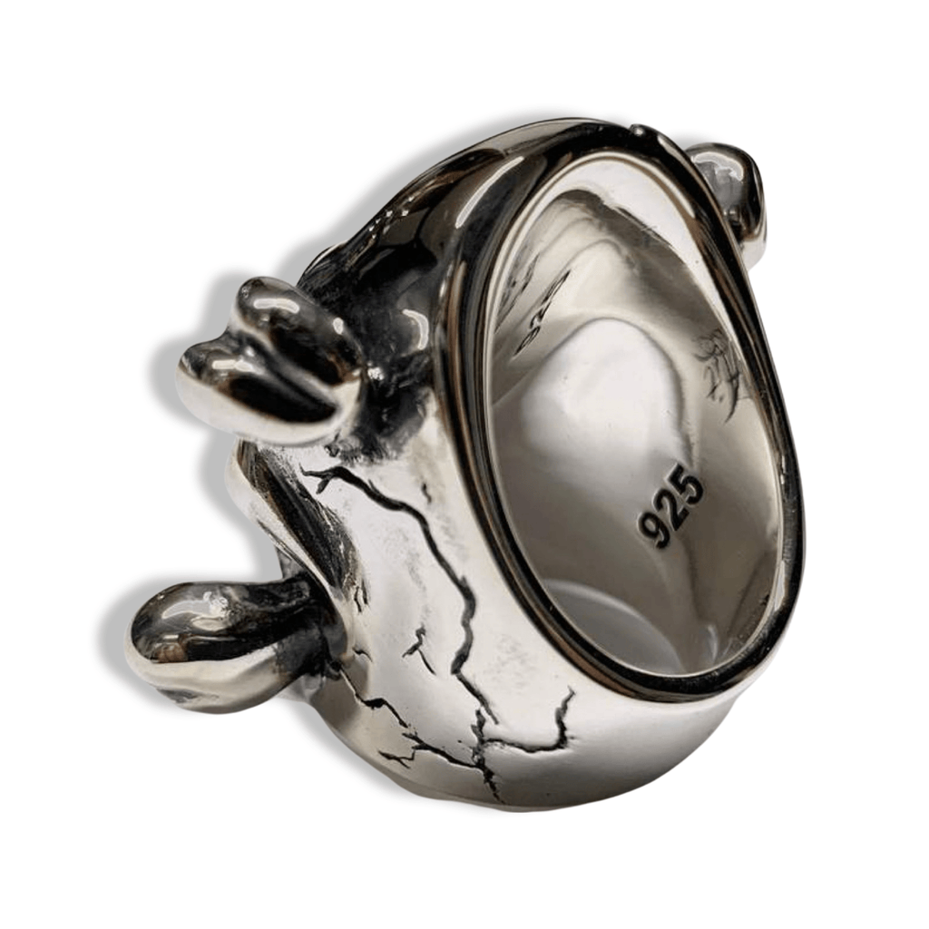 Skull Crossbones Skull Ring-Ring-AJT Jewellery 