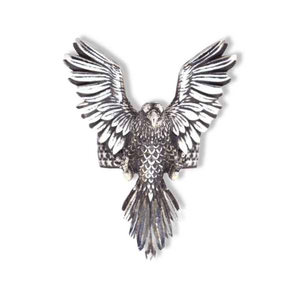 Sterling Silver Eagle Ring-Ring-AJT Jewellery 