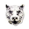 Sterling Silver Panther Ring | Unisex Panther Head Ring with Green Eyes-Ring-AJT Jewellery 