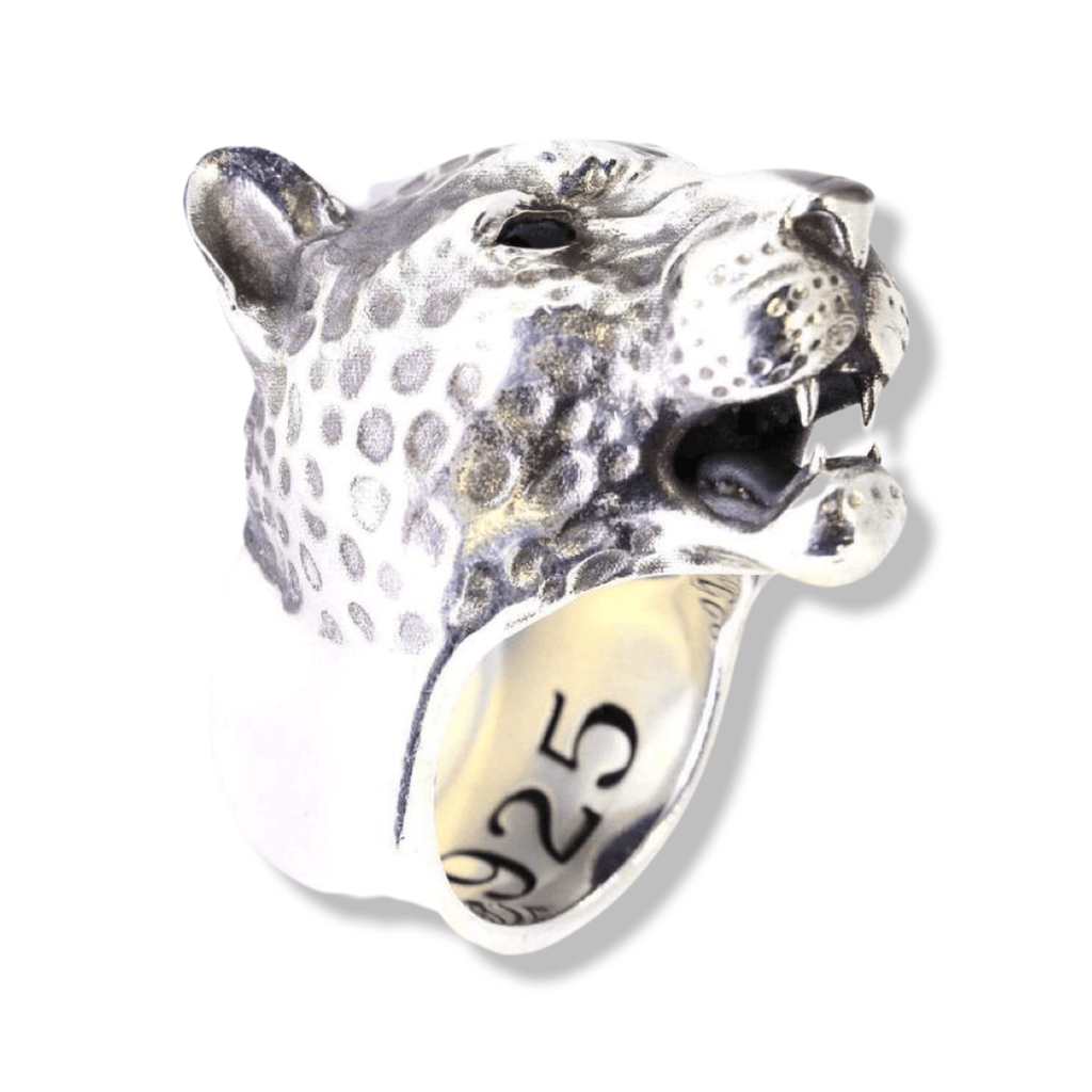 Sterling Silver Panther Ring