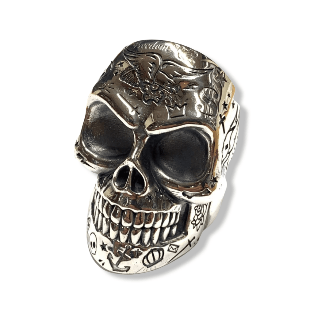 Tattoo Master Skull Ring-Ring-AJT Jewellery 