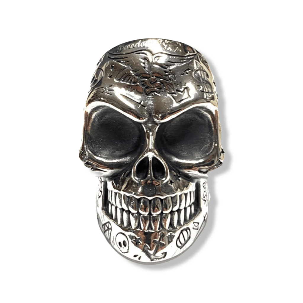 Tattoo Master Skull Ring-Ring-AJT Jewellery 