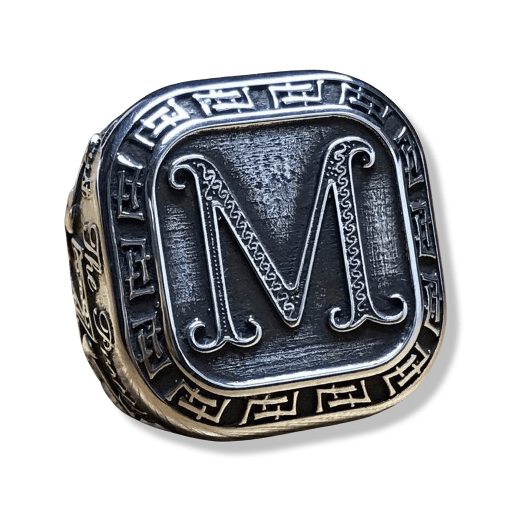 Trust the Process Ring- Malice Meets AJT Jewellery M Initial Ring-Ring-AJT Jewellery 