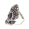 Chaos Skull Ring | Sterling Silver Tommy Lee Spiked Skull Ring-Ring-AJT Jewellery 