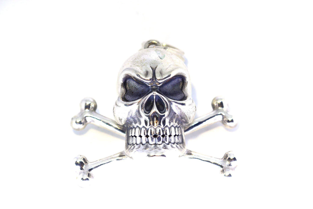 Sterling Silver Skull Pendant-Skull Pendant-AJT Jewellery 