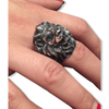 Womens Lion Head Ring | Sterling Silver Ladies Lion Head Ring-Womens-AJT Jewellery 